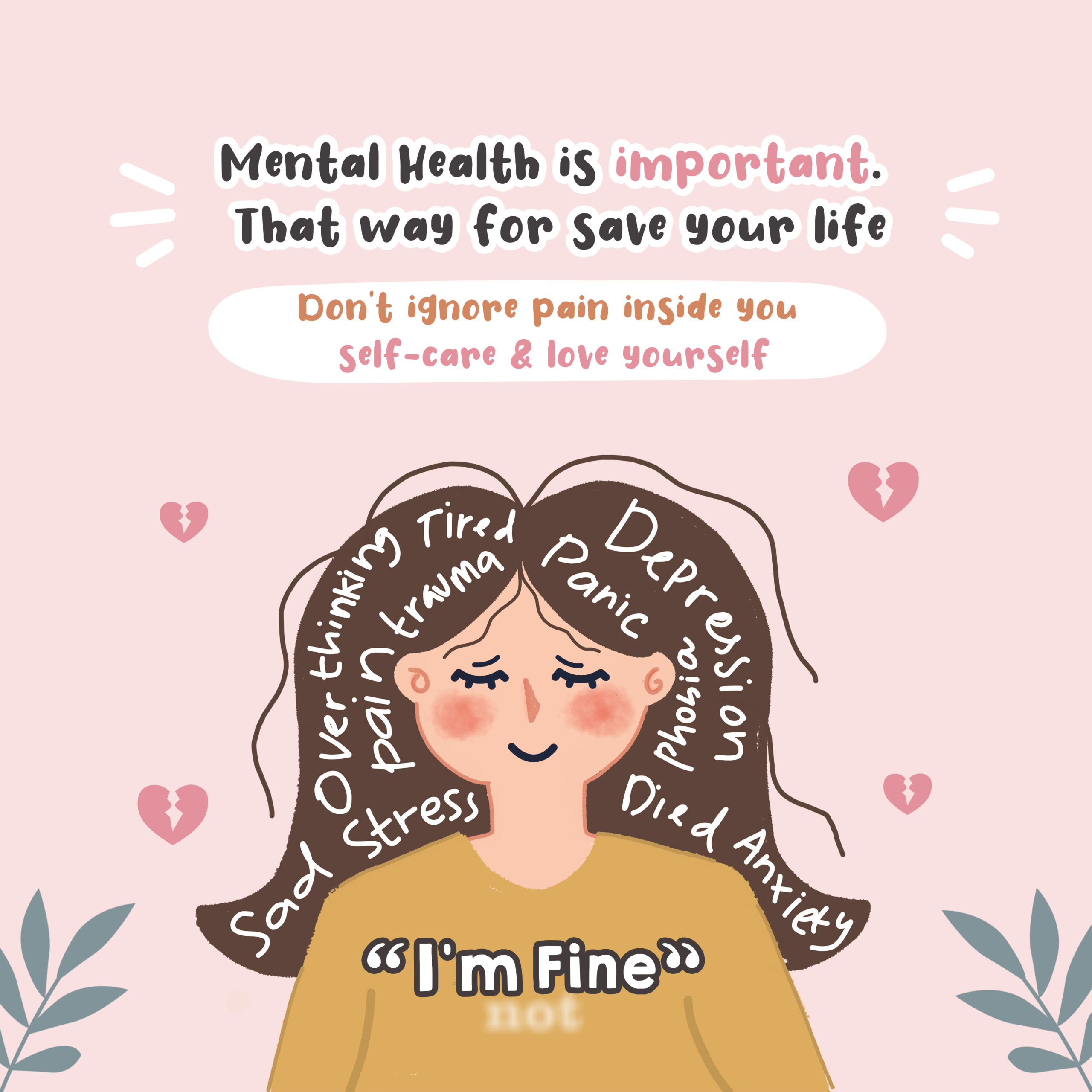 Illustrasi mental health ( created by Binar Bias Latupa )